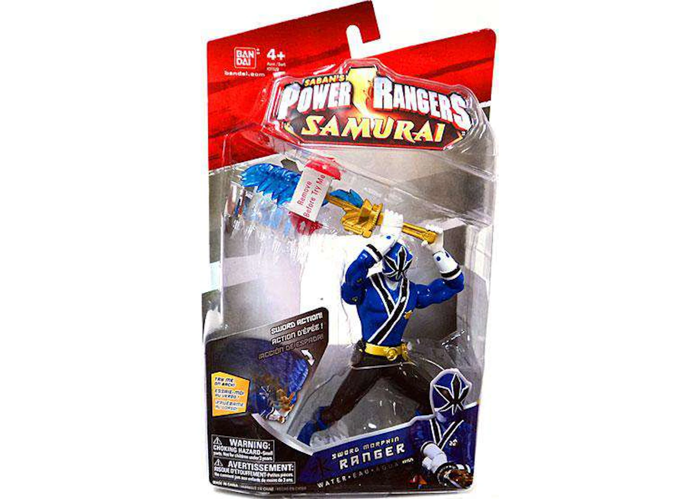 Bandai America Power Rangers Samurai Sword Morphin Ranger Water Action ...