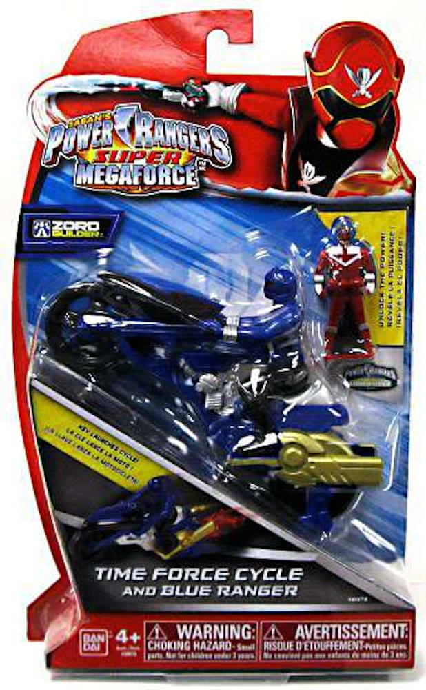 Bandai America Power Rangers Zord Builder Time Force Cycle & Blue Ranger  Action Figure - US