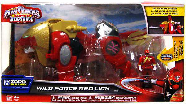 Bandai America Power Rangers Zord Builder Wild Force Red Lion