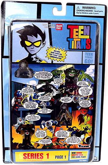 Bandai America Teen Titans Series 1 Comic Book Heroes Page 1 Mini Figure