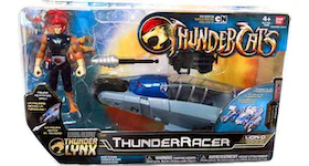 Bandai America Thundercats Thunder Lynx Basic ThunderRacer Red Hair Vehicle Action Figure