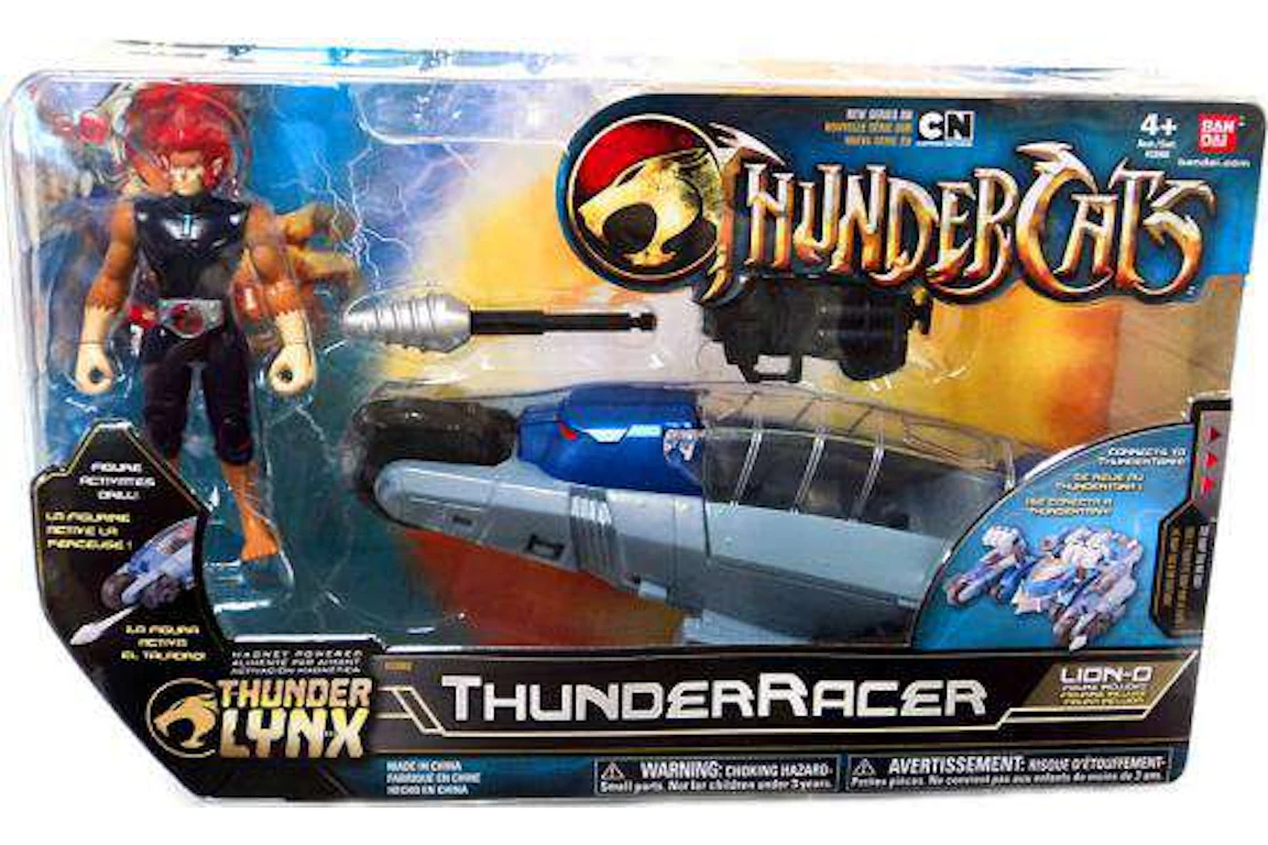 Bandai America Thundercats Thunder Lynx Basic ThunderRacer Red Hair Vehicle Action Figure