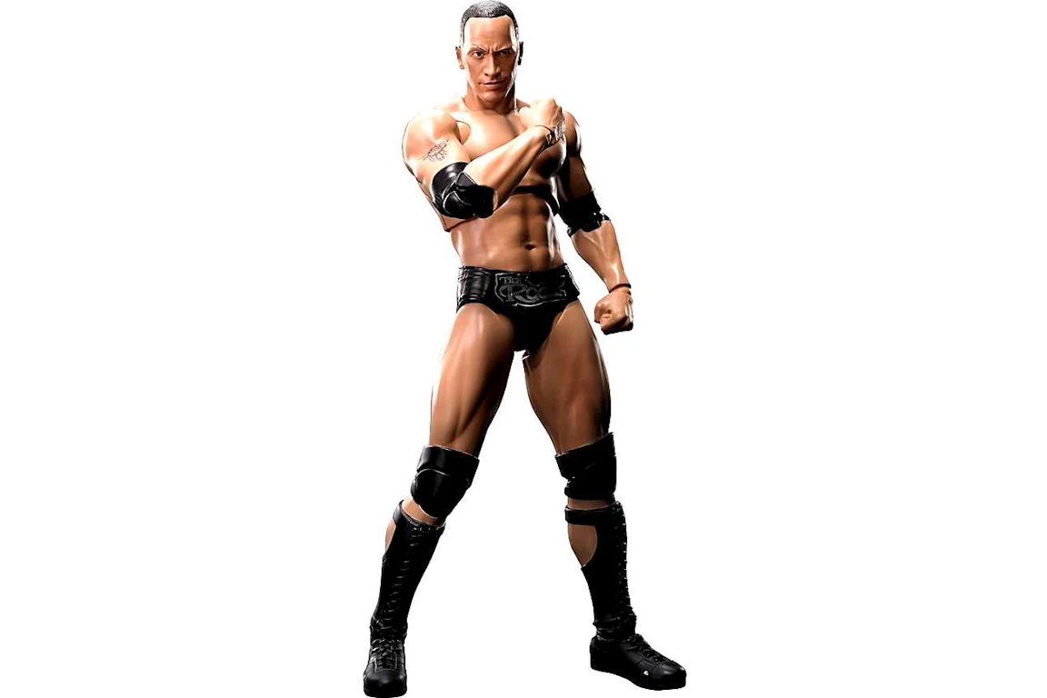 Bandai America WWE Wrestling S.H. Figuarts The Rock Action Figure