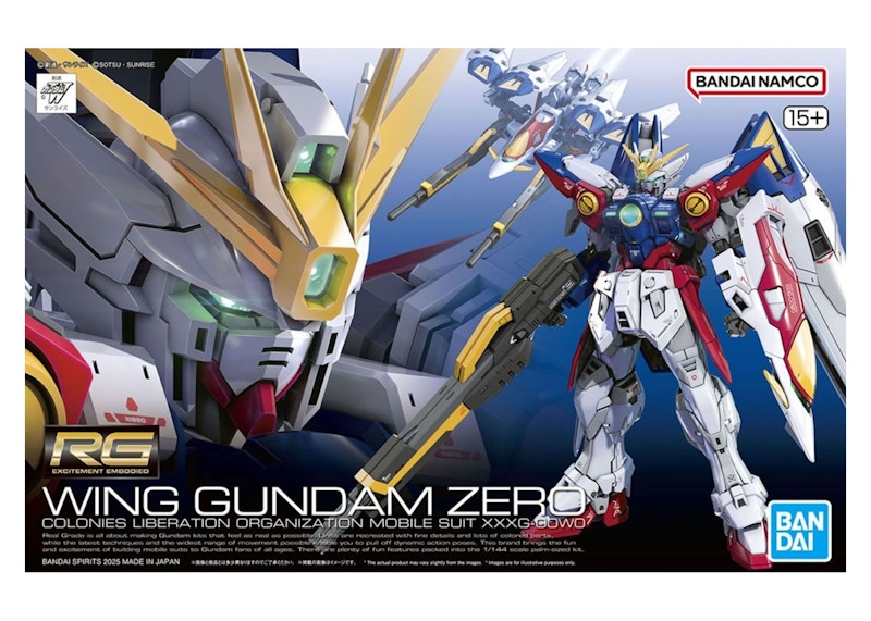Bandai Gundam 1/144 RG Wing Gundam Zero Model Kit Figure (2025) - US