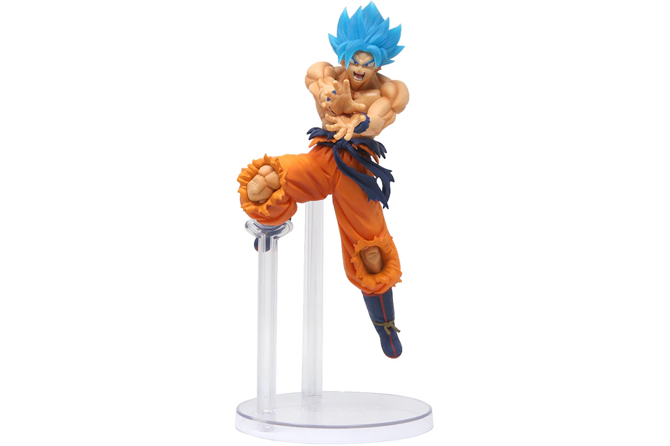 Bandai Ichiban Kuji Dragon Ball Super Saiyan God SS Son Goku Action Figure Blue