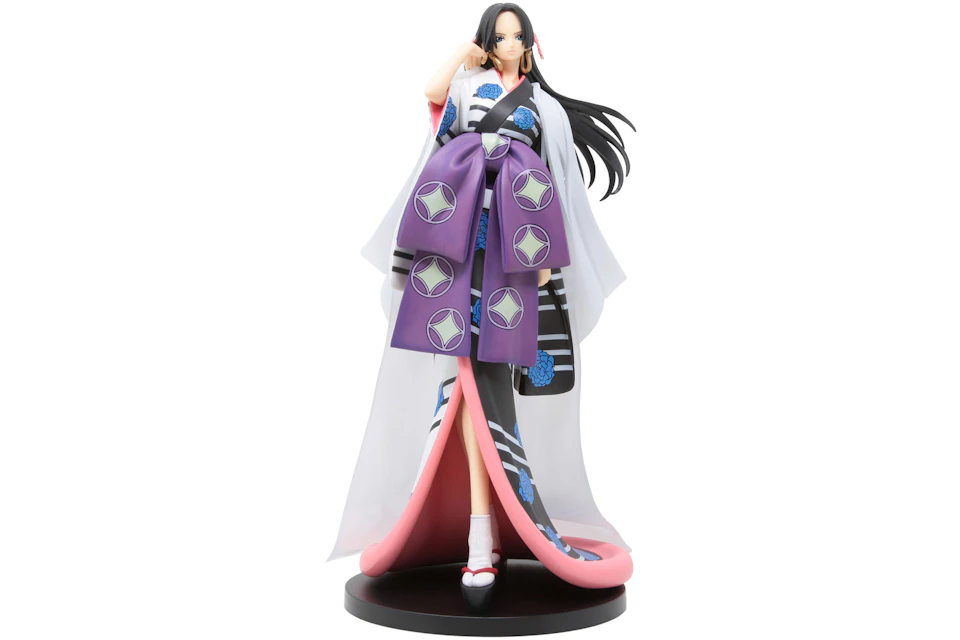 Bandai Ichibansho One Piece Hana Boa Hancock Action Figure White Purple Bandai Ichibansho One Piece Hana Boa Hancock Action Figure White Purple