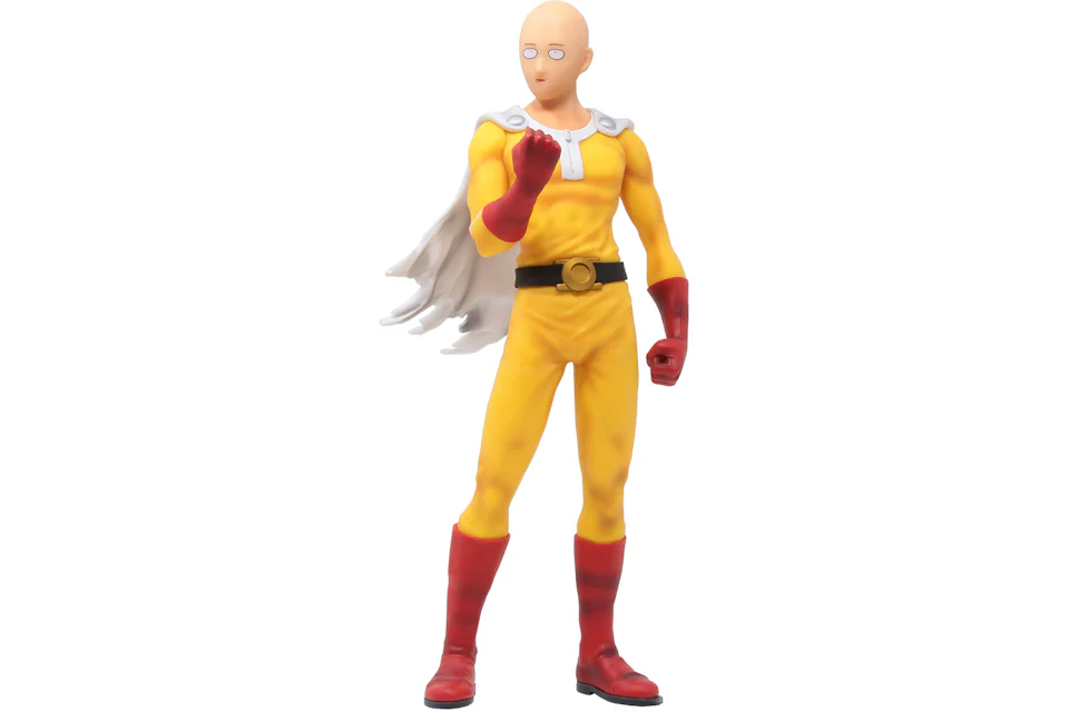 Bandai Ichibansho One Punch Man Normal Face Saitama Action Figure Yellow