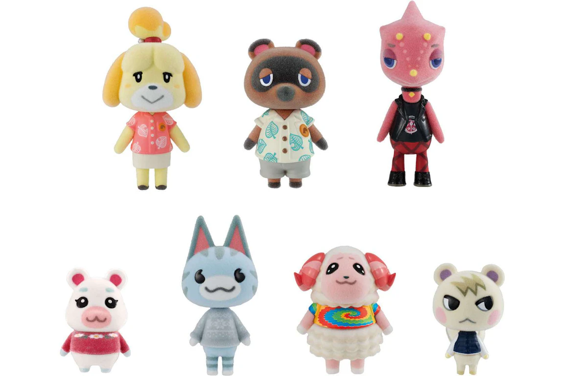 Bandai Japan Animal Crossing Tomodachi Doll Villager Collection Box of 8 Mini Figures
