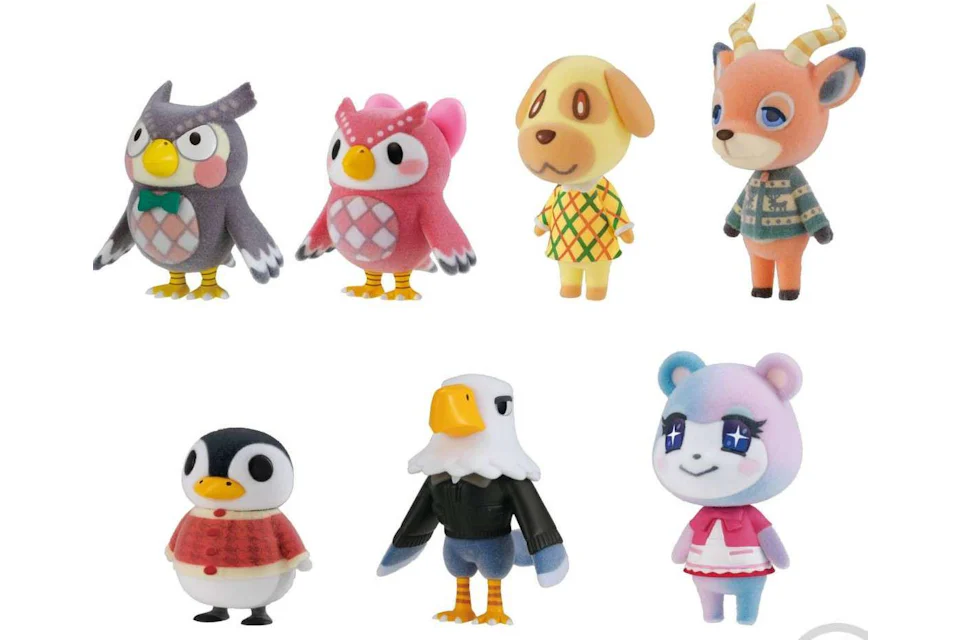 Bandai Japan Animal Crossing Tomodachi Doll Vol 3 Villager Collection Box of 7 Mini Figures