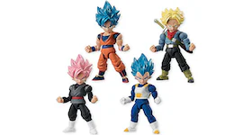 Bandai Japan Dragon Ball Z 66 Action Trunks, Goku, Vegeta & Goku Black Action Figures (Set of 4)