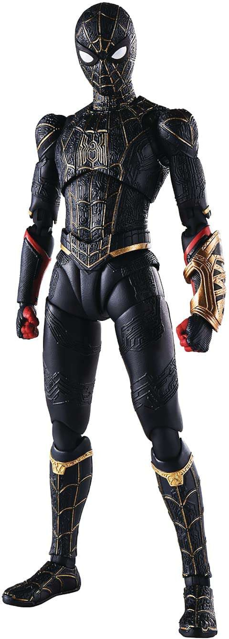 Bandai Japan Marvel S.H. Figuarts Spider-Man Black & Gold Suit Special Set  Action Figure