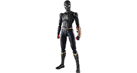 Bandai Japan Marvel S.H. Figuarts Spider-Man Black & Gold Suit Special Set Action Figure