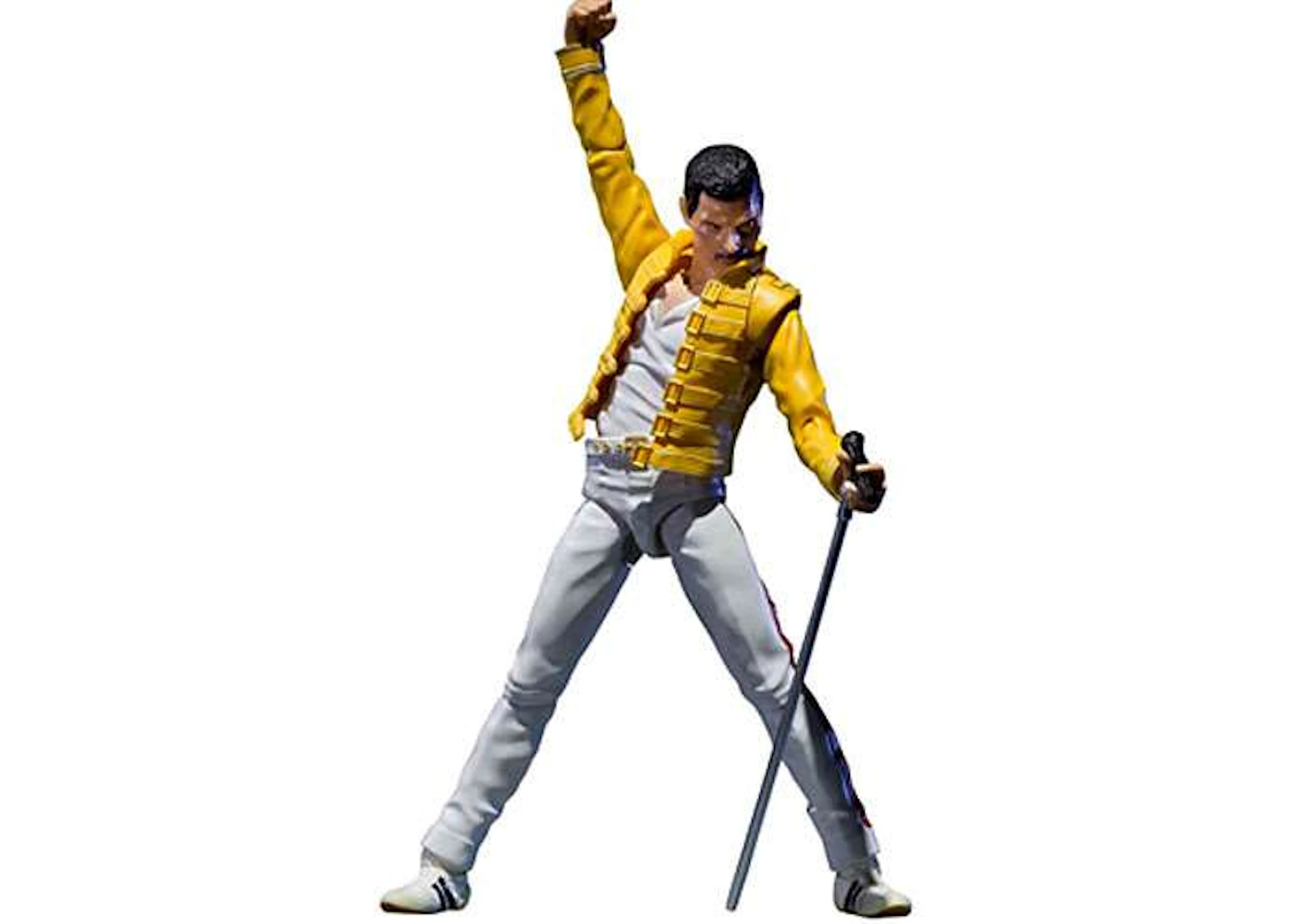 desk naked turn around Bandai Japan Music S.H. Figuarts Freddie Mercury Action Figure - US