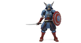 Bandai Meisho Manga Realization Marvel Samurai Captain America Action Figure Blue