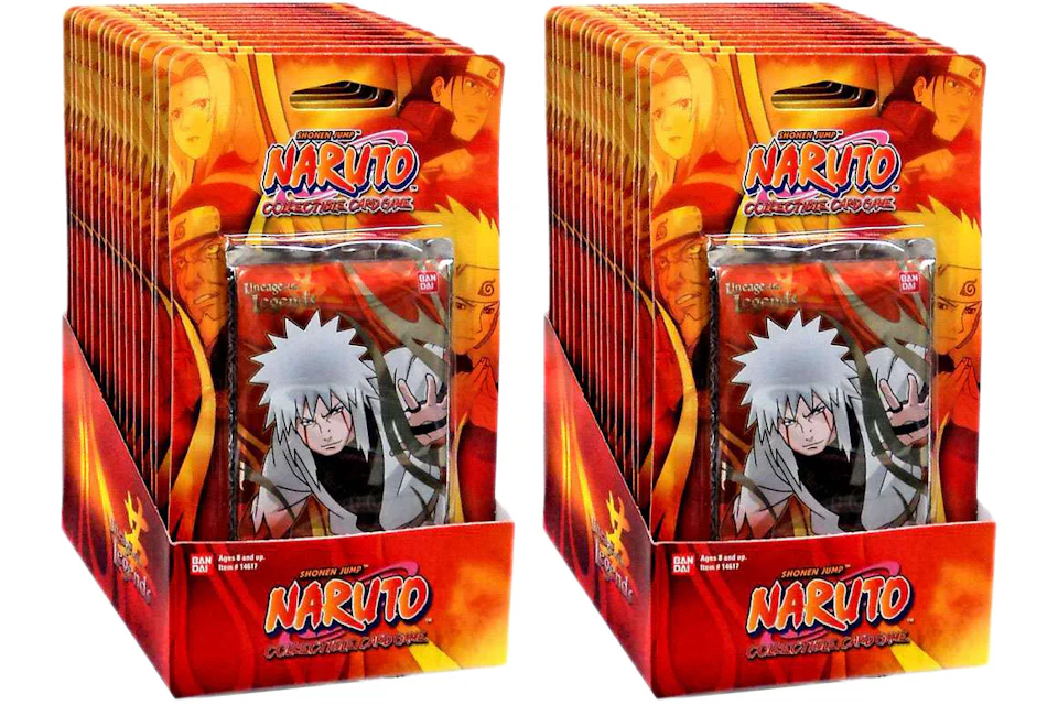 Bandai Naruto Card Game Lineage of the Legends Booster Pack Box 2x Lot
