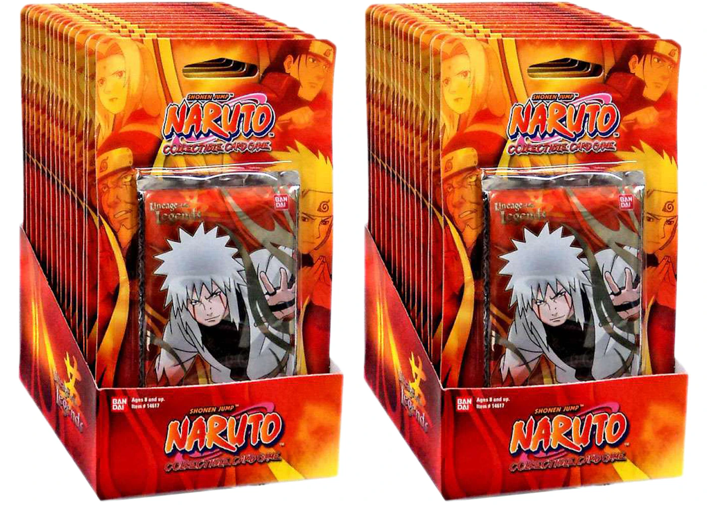 Bandai Naruto Card Game Lineage of the Legends Booster Pack Box 2x Lot - US Bandai Naruto Card Game Lineage of the Legends Booster Pack Box 2x Lot - US