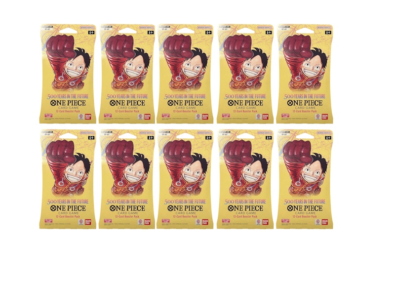 Bandai One Piece 500 Years In The Future (OP-07) Sleeved Booster Pack (10x  Lot) - US