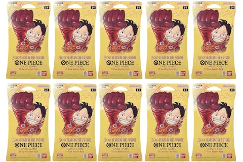 Bandai One Piece 500 Years In The Future (OP-07) Sleeved Booster Pack (10x Lot) - US Bandai One Piece 500 Years In The Future (OP-07) Sleeved Booster Pack (10x Lot) - US