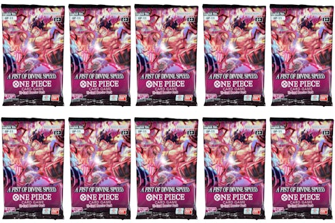 Bandai One Piece A Fist of Divine Speed (OP-11) Booster Pack (10x Lot) - US Bandai One Piece A Fist of Divine Speed (OP-11) Booster Pack (10x Lot) - US