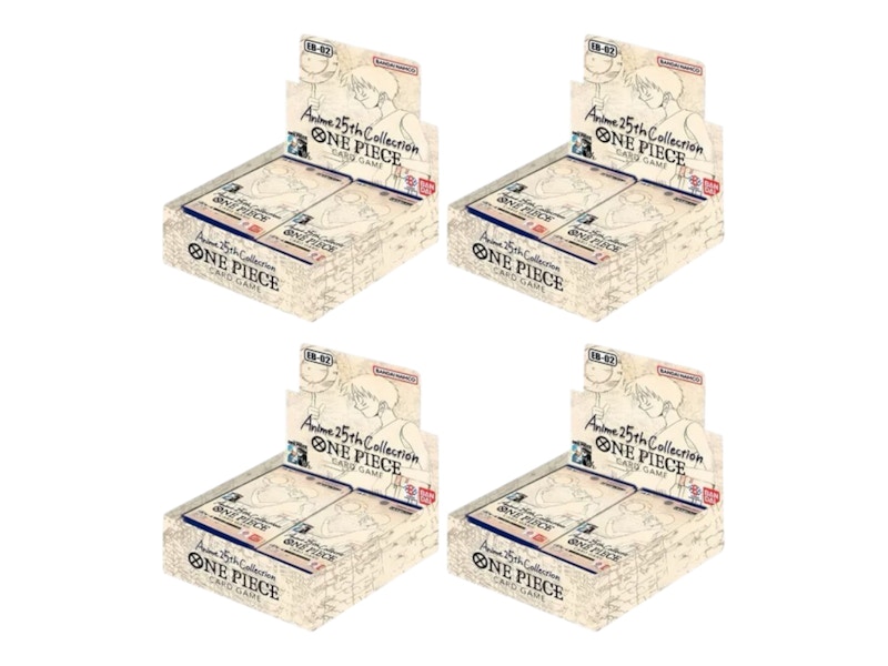 Bandai One Piece Anime 25th Collection (EB-02) Booster Box, confezione da 4  - IT