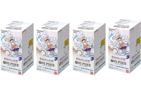 Bandai One Piece Card Game Awakening of the New Era Booster Box (OP-05) Japanese 4x Lot - GB Bandai One Piece Card Game Awakening of the New Era Booster Box (OP-05) Japanese 4x Lot - GB