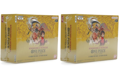 Bandai One Piece Card Game Kingdom of Intrigue Booster Box (OP-04) 2x Lot - US Bandai One Piece Card Game Kingdom of Intrigue Booster Box (OP-04) 2x Lot - US
