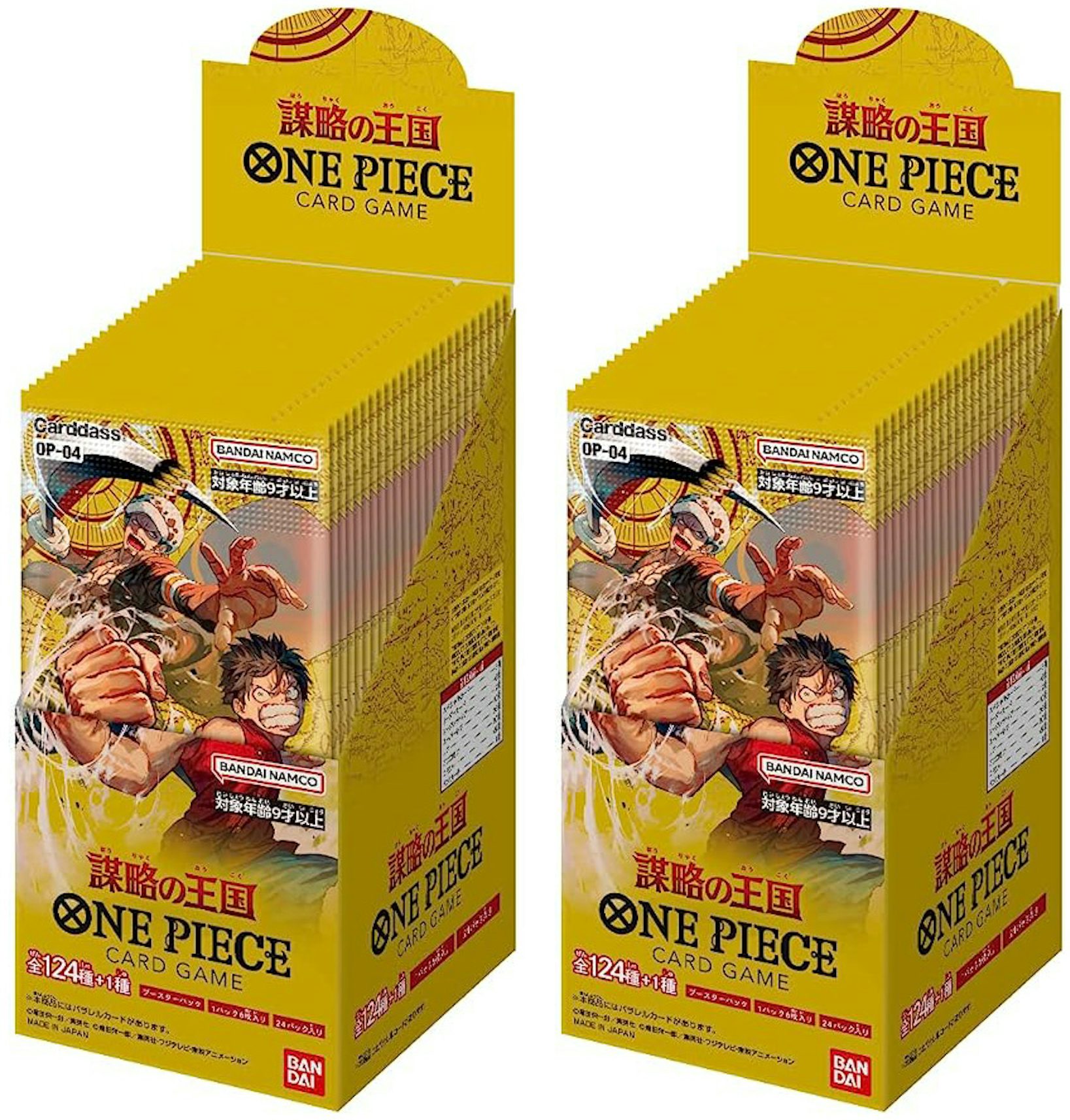 One Piece Card Game Kingdoms Of Intrigue Op04 Display Jogo em Inglês BANDAI  (Idade recomendada: 6 anos)