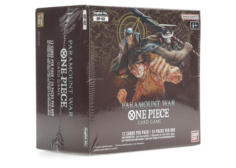 Bandai One Piece Card Game Paramount War Booster Box (OP-02