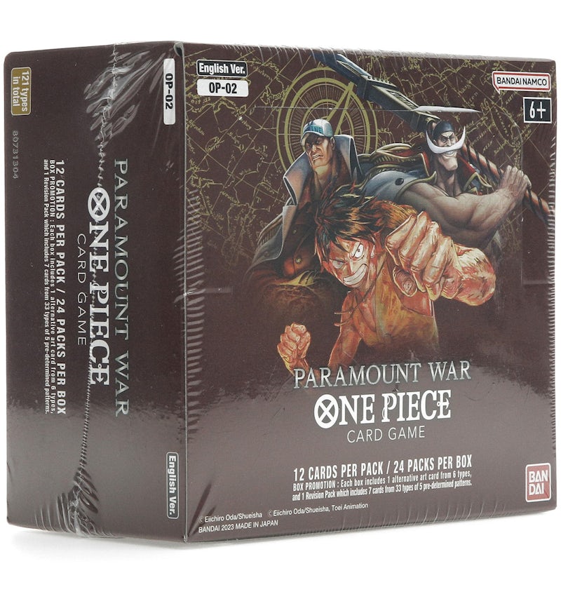 Bandai One Piece Card Game Paramount War Booster Box (OP-02) (English) - US Bandai One Piece Card Game Paramount War Booster Box (OP-02) (English) - US