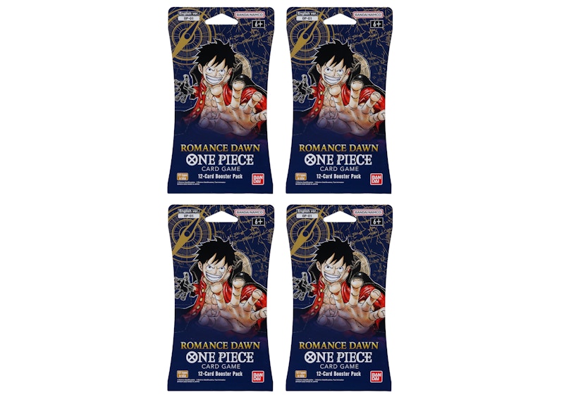 Bandai One Piece Card Game Romance Dawn Booster Pack (OP-01) (English) 4x  Lot