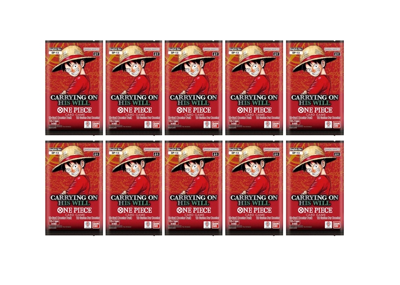 Bandai One Piece Carrying On His Will (OP-13) Booster Pack (10x
