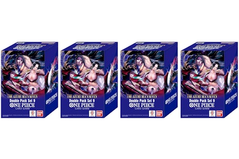 Bandai One Piece Double Pack Set 9 (DP-09) Booster Pack 4x Lot - US Bandai One Piece Double Pack Set 9 (DP-09) Booster Pack 4x Lot - US