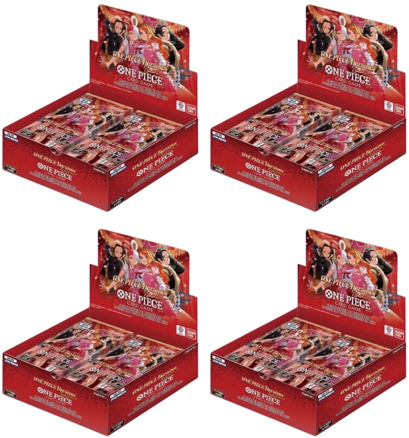 Bandai One Piece Heroines Booster Box 4x Lot - US Bandai One Piece Heroines Booster Box 4x Lot - US