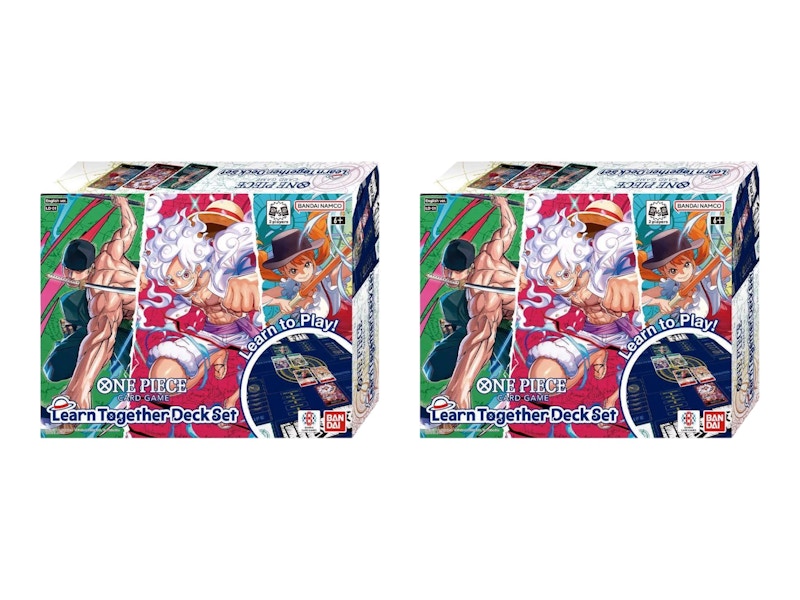Bandai One Piece Learn Together Deck Set 2x Lot - US