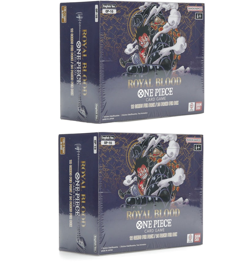 Bandai One Piece Royal Blood Booster Box (English) OP10 2x Lot - US Bandai One Piece Royal Blood Booster Box (English) OP10 2x Lot - US