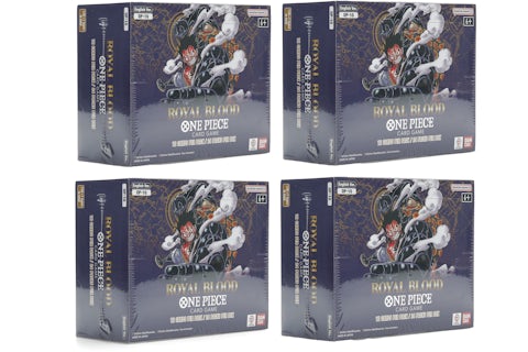 Bandai One Piece Royal Blood Booster Box (English) OP10 4x Lot - US Bandai One Piece Royal Blood Booster Box (English) OP10 4x Lot - US