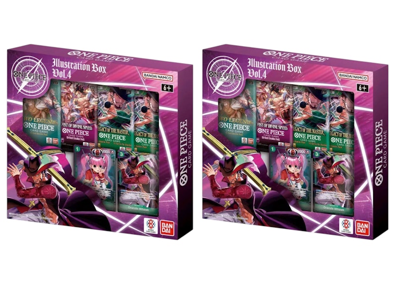 Bandai One Piece Volume 4 Illustration Box 2x Lot - US