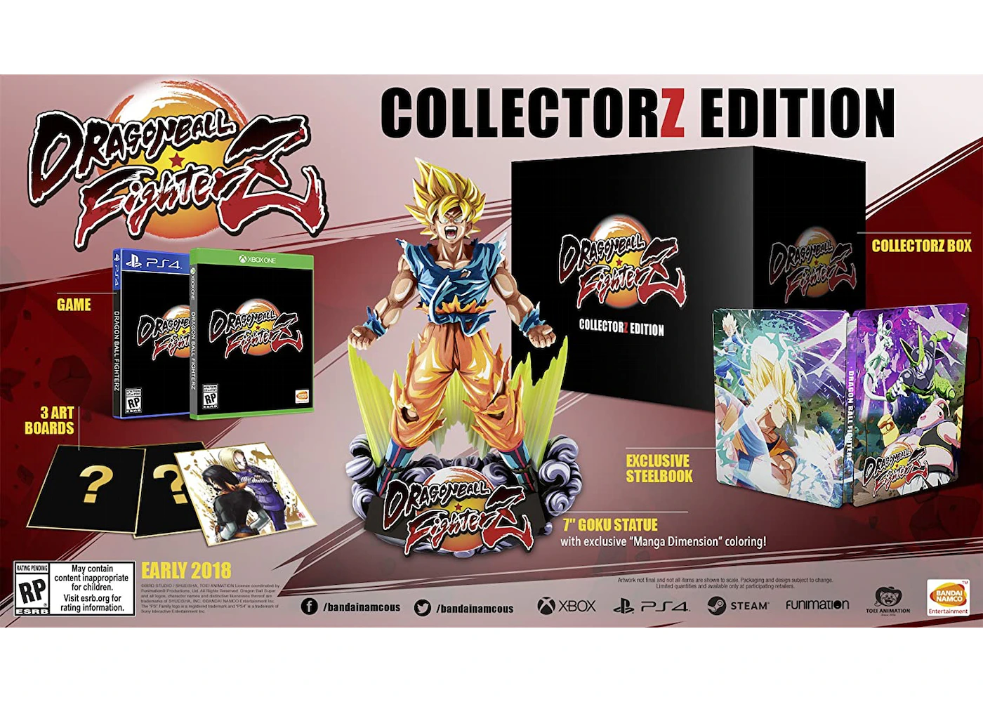 Bandai PS4 Dragon Ball Collectorz Edition Video Game Bundle ES
