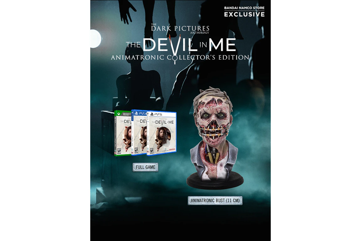Bandai PS4 The Dark Pictures Anthology: The Devil In Me Animatronic Collector's Edition Video Game