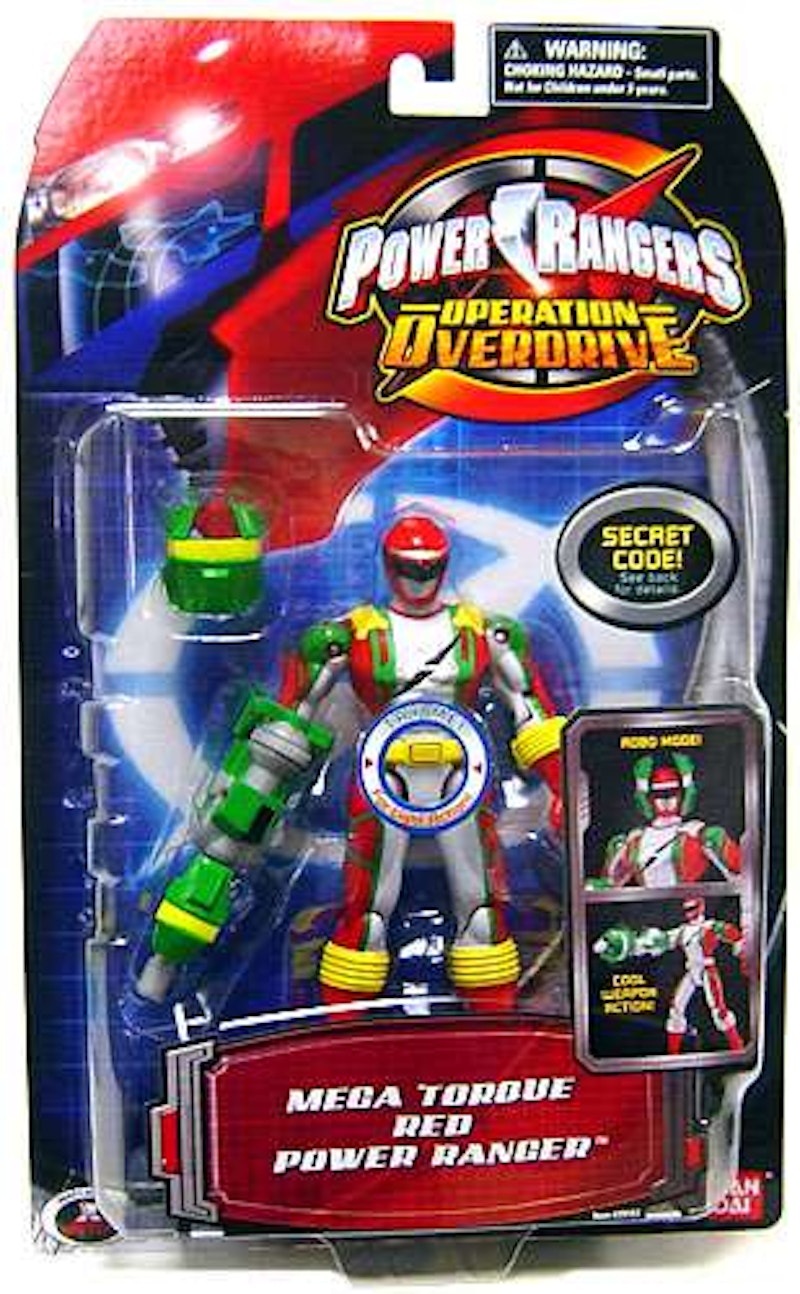 Bandai Power Rangers Operation Overdrive Mega Torque Red Ranger Action  Figure