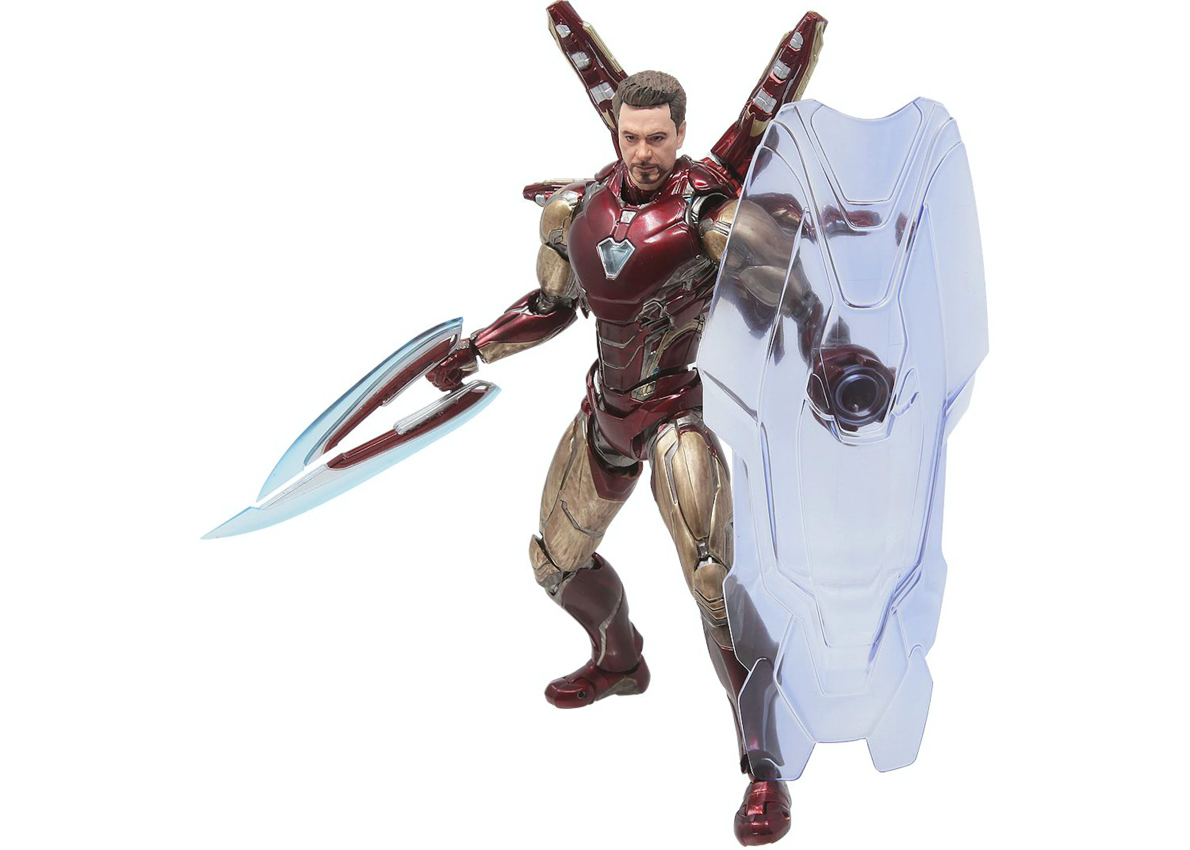 Bandai S.H.Figuarts Avengers Endgame Iron Man Mark 85 Final Battle Edition  Action Figure Red & Gold - Us