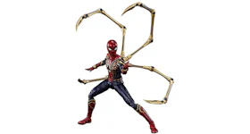 Bandai S.H.Figuarts Avengers Endgame Iron Spider Final Battle Edition Action Figure Blue & Red
