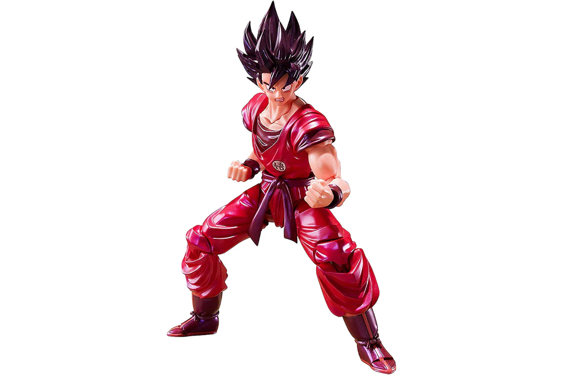 Bandai S.H.Figuarts Dragon Ball Son Goku Kaioken Version Action Figure Red