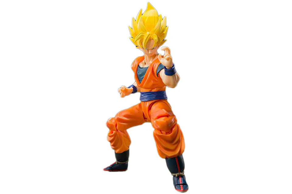 Bandai S.H.Figuarts Dragon Ball Z Super Saiyan Full Power Son Goku Action Figure Orange