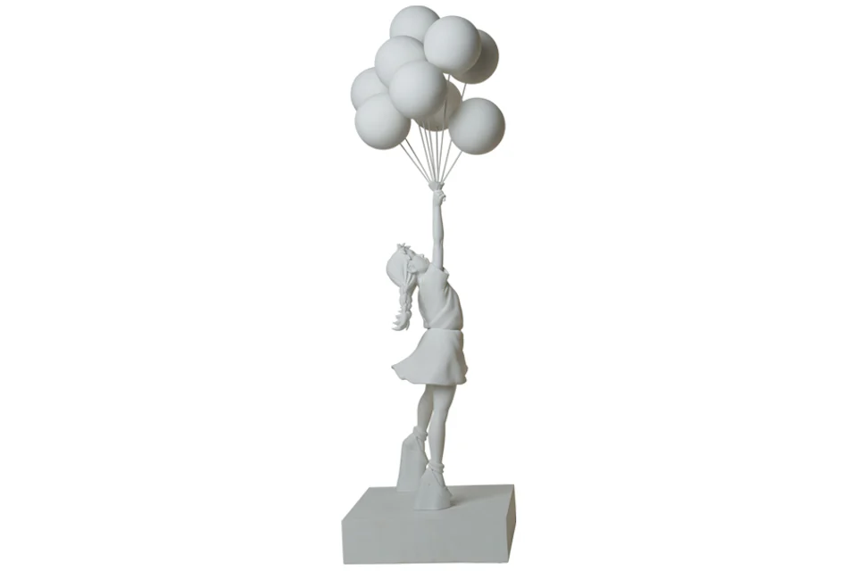 Banksy Balloon Girl 3 ft Figure White