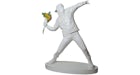 Banksy Brandalism Flower Bomber 3ft Figure White