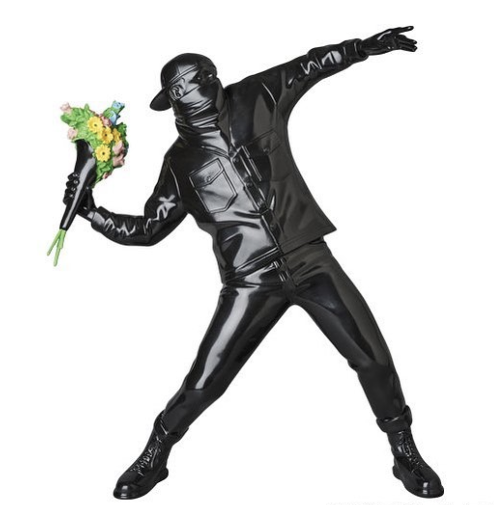 国内正規店購入 バンクシー MEDICOM TOY Banksy FLOWER BOMBER (RED FLOWER w/BLACK ver.) 新品未開封
