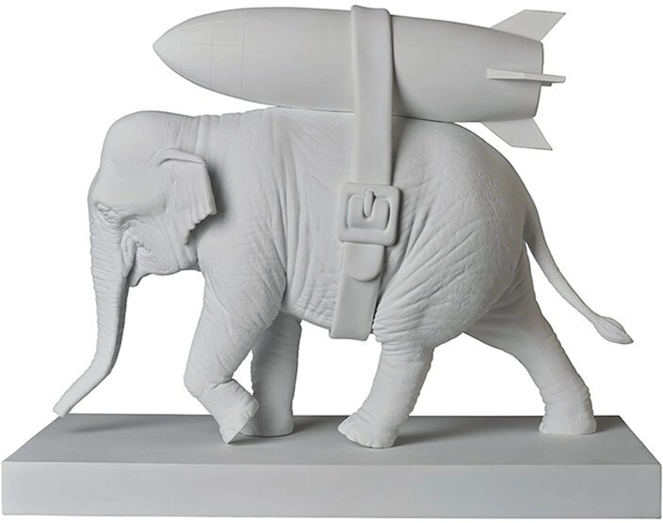 Banksy Elephant With Bomb Figure White - US