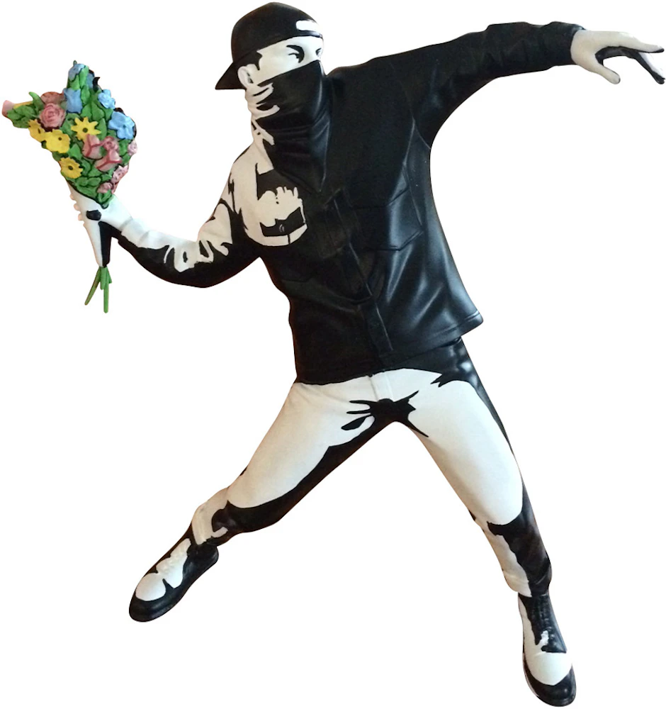 Banksy Flower Bomber Figure Black/Multi - US