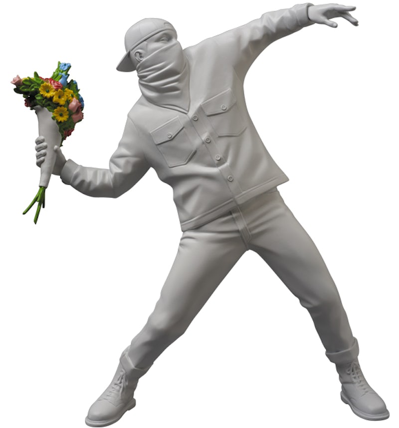 Banksy-Flower-Bomber-Scultpure Banksy-Flower-Bomber-Scultpure